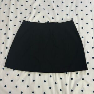Black mini skirt